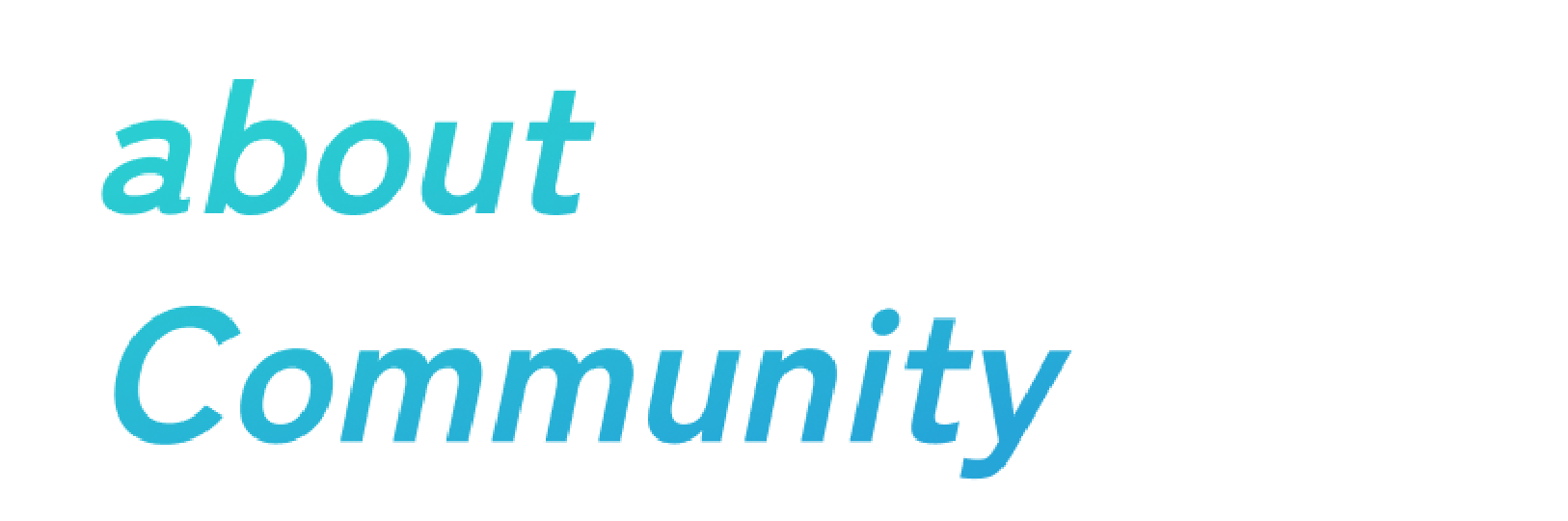 about Community